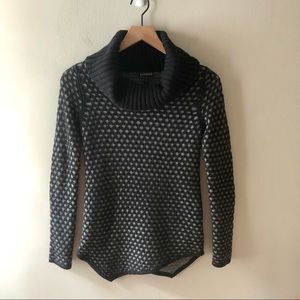 EXPRESS Asymmetrical Honeycomb Turtleneck Sweater